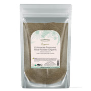 Starwest Botanicals Echinacea Purpurea root powder in a 4 oz pouch for tea