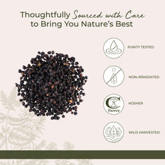 Starwest Botanicals elderberries in a tea infuser ready for brewing