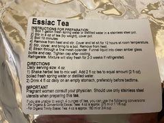 Starwest Essiac Tea bag close-up, showing the sealed pouch