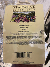 Starwest Botanicals Essiac Tea bottle front, ideal for everyday herbal tea rituals