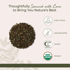 Starwest Botanicals Hawthorn tea infusion ready to brew for gentle herbal blends