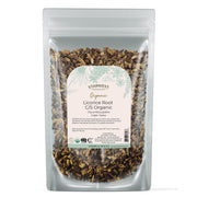 Starwest Licorice root cut and sifted bulk packaging, ideal for tea blends