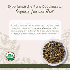 Starwest Botanicals Licorice Root cut-sifted pieces ideal for herbal brews