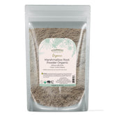 Starwest Botanicals marshmallow root powder in a bag, ideal for tea blends.