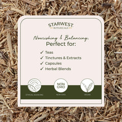 Nettle root tea infusion highlighting herbal character