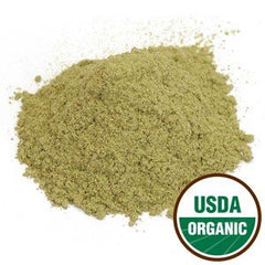 Starwest Botanicals olive leaf powder close-up for capsules and blends