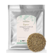 Starwest Botanicals oregano dried leaf bag ideal for Italian, Greek, and Mexican recipes.
