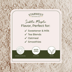 Close-up of slippery elm powder texture suitable for blending with milk and sweeteners.