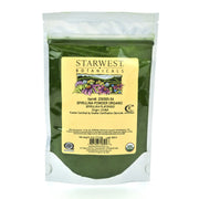 Starwest Botanicals Spirulina powder in a bag for easy storage and smoothies.