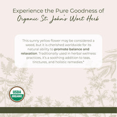Closeup of St. John's Wort powder showing fine texture for infusions
