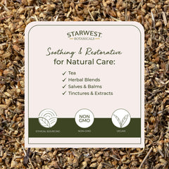 Starwest Botanicals yarrow flowers ready for tincture infusion in herbal recipes.