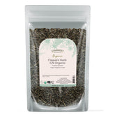 Starwest Cleavers herb cut and sifted 4oz pouch with vibrant greens for fresh tea