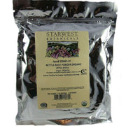 Starwest Botanicals nettle root powder bottle for daily hair care use.