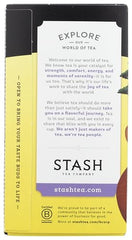 Brewing a light cup of Stash Asian Pear Harmony Green Tea