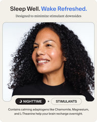 Stasis Daytime label highlights CoQ10 and Rhodiola for energy and mood.