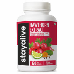 Stay Alive Hawthorn Berry bottle with 6-in-1 formula for daily wellness.