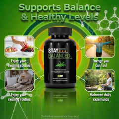 StayBalanced capsules close-up highlighting plant-based formula for metabolic balance.