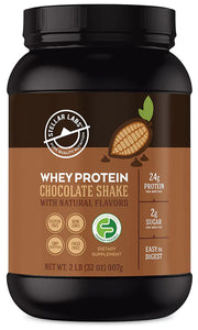 Stellar Labs whey protein chocolate tub pour for a smooth post-workout shake