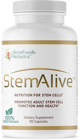 StemAlive stem cell nutrition bottle with capsules for daily support