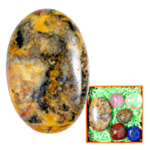 STINO Crazy Agate oval 2.4in worry stone for pocket calm on the go