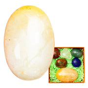 STINO crystal worry stone Topaz handheld for calming focus and tactile relief.