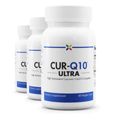 Stop Aging Now CUR-Q10 Ultra bottle for daily brain and heart support.