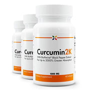 Stop Aging Now Curcumin2K bottle front highlights turmeric-based formula for absorption