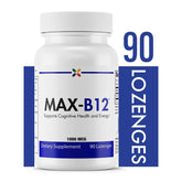 Stop Aging Now MAX-B12 lozenges packaging highlights trusted quality for daily energy and immune support