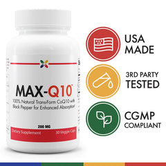 Stop Aging Now MAX Q10 Kaneka Q10 ingredient close-up