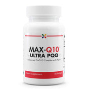 Stop Aging Now MAX-Q10 Ultra CoQ10 softgels front bottle - easy daily capsules