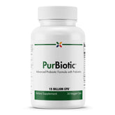 Stop Aging Now PurBiotic 15B CFU bottle front, improving gut balance and daily digestion.