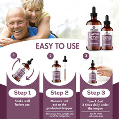 Strauss Heartdrops Cardio drops closeup highlights texture for dosing.