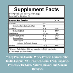 StrengthMD vanilla whey protein powder in a mixer for a creamy texture