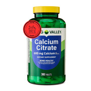STS Home Spring Valley calcium citrate 600 mg bottle front view for bone support