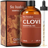 SU JUABA Clove Essential Oil in amber bottle preserves aroma for long-lasting use