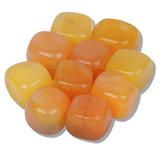 SUBSH Yellow Aventurine tumble stones in front view for calming home decor.