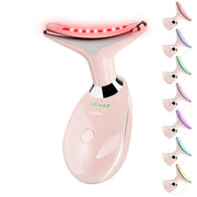Suenohyu facial massager portable red-light pink for on-the-go skin care
