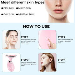Suenohyu portable face neck massager offers compact convenience for routines.
