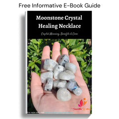 Sugandha Wellness rainbow moonstone crystal shows unique markings for individuality