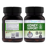 SugarMD Kidney Support Formula bottle shown for daily wellness and easy dosing