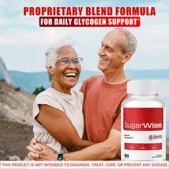 SugarWise label close-up reveals premium formula ingredients for daily nourishment.