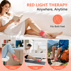 SUHZF portable red-light therapy compact design fits bags for on-the-go relief.