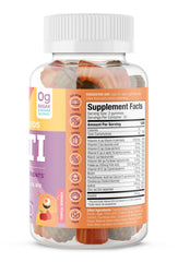 SUKU Complete Kids Multivitamin Gummies bottle side, sugar-free formula emphasis.