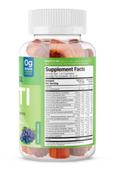 Close-up of SUKU gummies highlighting plant-based sugar-free formula.