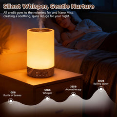 SUMAMAVIA diffuser with 7-color LED light for mood illumination