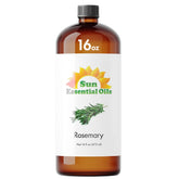 Sun Essential Oils rosemary bottle supports hair and scalp care.