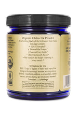 Sun Potion Chlorella Powder 111g pouring into water for quick greens