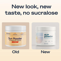 Sun Powder dissolving in water for a refreshing daily drink.