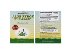 Sun Star Organics Aloe Ferox Whole Leaf Capsules poured from bottle for bedtime routine.