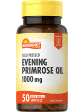 Sundance Evening Primrose Oil softgel closeup demonstrates easy-to-swallow daily use